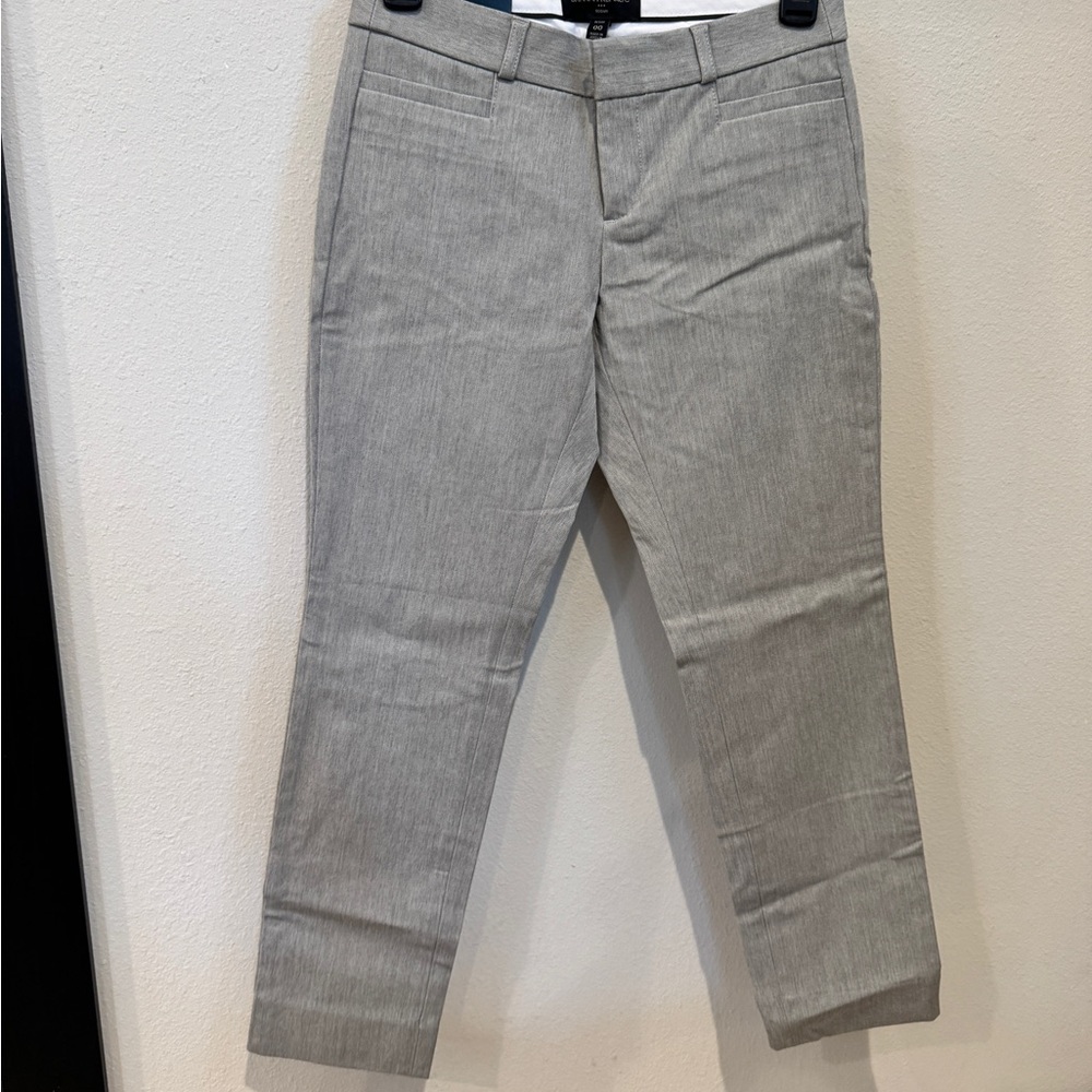 Banana Republic Sloan Light Gray Ankle Crop Pant
